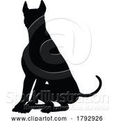 Vector Illustration of Cartoon Dog Silhouette Pet Animal by AtStockIllustration