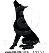 Vector Illustration of Cartoon Dog Silhouette Pet Animal by AtStockIllustration