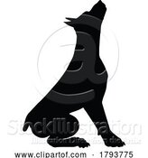 Vector Illustration of Cartoon Dog Silhouette Pet Animal by AtStockIllustration