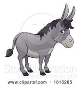 Vector Illustration of Cartoon Donkey Animal Character by AtStockIllustration