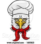 Vector Illustration of Cartoon Eagle Chef Mascot Character by AtStockIllustration