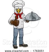 Vector Illustration of Cartoon Eagle Chef Mascot Character by AtStockIllustration