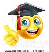 Vector Illustration of Cartoon Education School College Graduate Emoji Emoticon by AtStockIllustration