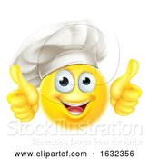 Vector Illustration of Cartoon Emoji Chef Cook Thumbs up by AtStockIllustration