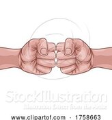 Vector Illustration of Cartoon Fist Bump Punch Fists Boxing Comic Pop Art Cartoon by AtStockIllustration