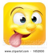 Vector Illustration of Cartoon Funny Cheeky Emoji Emoticon Icon Character by AtStockIllustration