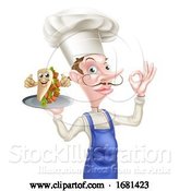 Vector Illustration of Cartoon Kebab Chef by AtStockIllustration