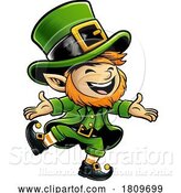 Vector Illustration of Cartoon Leprechaun Cute Irish St Patricks Day Cartoon by AtStockIllustration