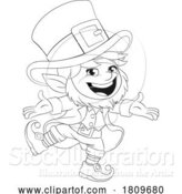 Vector Illustration of Cartoon Leprechaun Cute Irish St Patricks Day Cartoon by AtStockIllustration