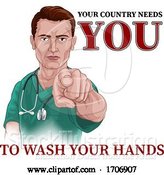 Vector Illustration of Cartoon Nurse Doctor Pointing Your Country Needs You by AtStockIllustration