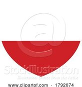 Vector Illustration of Cartoon Poland Polish Flag Heart Concept by AtStockIllustration
