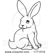 Vector Illustration of Cartoon Rabbit Chinese Zodiac Horoscope Animal Year Sign by AtStockIllustration