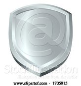 Vector Illustration of Cartoon Shield Icon Secure Protect Security Defence Icon by AtStockIllustration