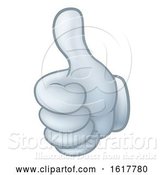 Vector Illustration of Cartoon Thumbs up Glove Hand by AtStockIllustration