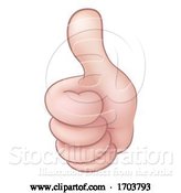 Vector Illustration of Cartoon Thumbs up Hand Icon by AtStockIllustration