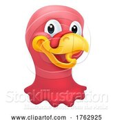 Vector Illustration of Cartoon Turkey Bird Thanksgiving Christmas Mascot by AtStockIllustration
