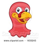 Vector Illustration of Cartoon Turkey Thanksgiving or Christmas Character by AtStockIllustration