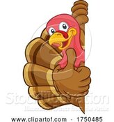 Vector Illustration of Cartoon Turkey Thanksgiving or Christmas Character by AtStockIllustration