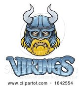 Vector Illustration of Cartoon Viking Mascot Warrior Sign Graphic by AtStockIllustration