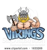 Vector Illustration of Cartoon Viking Sports Mascot by AtStockIllustration