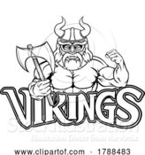 Vector Illustration of Cartoon Viking Sports Mascot by AtStockIllustration