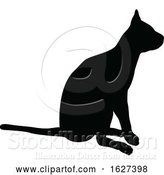 Vector Illustration of Cat Pet Animal Silhouette by AtStockIllustration