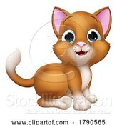 Vector Illustration of Cat Pet Kitten Cute Animal Character by AtStockIllustration