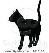 Vector Illustration of Cat Silhouette by AtStockIllustration