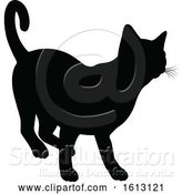 Vector Illustration of Cat Silhouette by AtStockIllustration