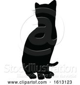Vector Illustration of Cat Silhouette by AtStockIllustration