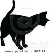 Vector Illustration of Cat Silhouette by AtStockIllustration