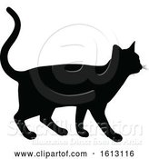 Vector Illustration of Cat Silhouette by AtStockIllustration