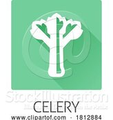 Vector Illustration of Celery Vegetable Food Allergen Icon Concept by AtStockIllustration