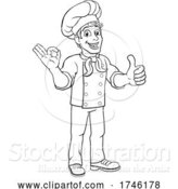 Vector Illustration of Chef Baker Cook Guy Character by AtStockIllustration