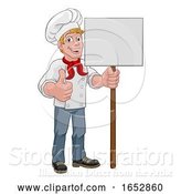 Vector Illustration of Chef Cook Baker Sign by AtStockIllustration