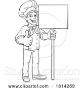 Vector Illustration of Chef Cook Baker Sign by AtStockIllustration