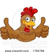 Vector Illustration of Chicken Rooster Cockerel Character by AtStockIllustration