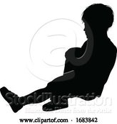 Vector Illustration of Child Kid Silhouette by AtStockIllustration