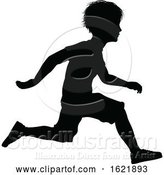 Vector Illustration of Child Silhouette by AtStockIllustration