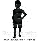 Vector Illustration of Child Silhouette by AtStockIllustration