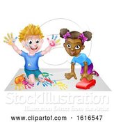 Vector Illustration of Children Playing by AtStockIllustration