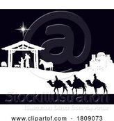 Vector Illustration of Christmas Nativity Scene by AtStockIllustration