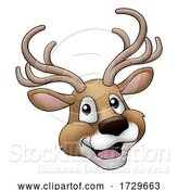 Vector Illustration of Christmas Reindeer Character by AtStockIllustration