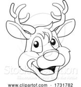 Vector Illustration of Christmas Reindeer Character by AtStockIllustration