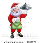 Vector Illustration of Christmas Santa Claus Father Christmas Food Chef by AtStockIllustration