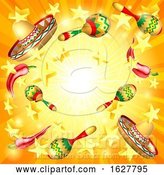 Vector Illustration of Cinco De Mayo Mexican Holiday Themed Background by AtStockIllustration