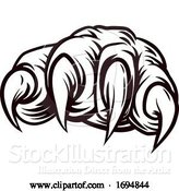 Vector Illustration of Claw Monster Animal Talon Paw Hand by AtStockIllustration