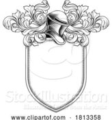 Vector Illustration of Coat of Arms Crest Knight Family Shield Heraldry by AtStockIllustration