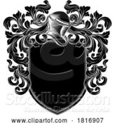 Vector Illustration of Coat of Arms Crest Knight Medieval Shield Heraldry by AtStockIllustration