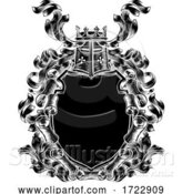 Vector Illustration of Coat of Arms Scroll Shield Royal Crest by AtStockIllustration